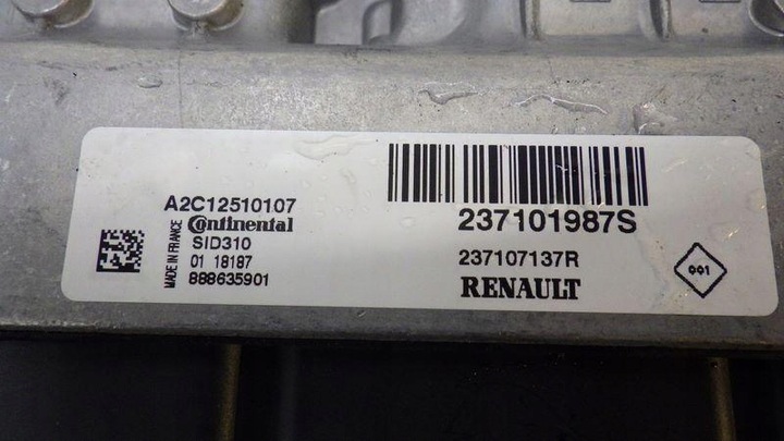 фото №6, Компьютер двигателя megane iv 1.5 dci 237101987s 237107137r a2c12510107