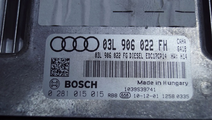 фото №10, Блок керування двигуна audi a6 c6 2.0 tdi 03l906022fh