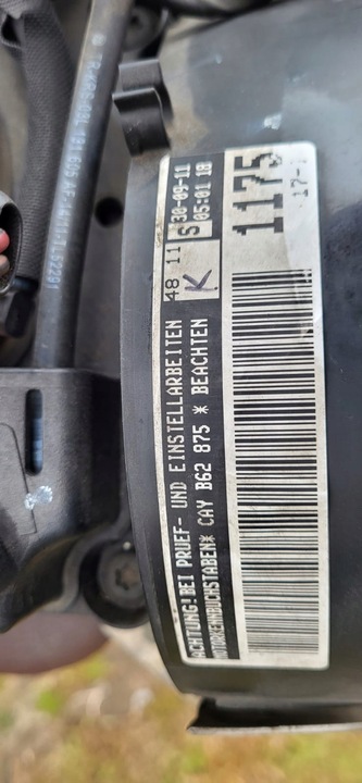 фото №8, Vw audi seat skoda 1.6 tdi cay двигун комплектний