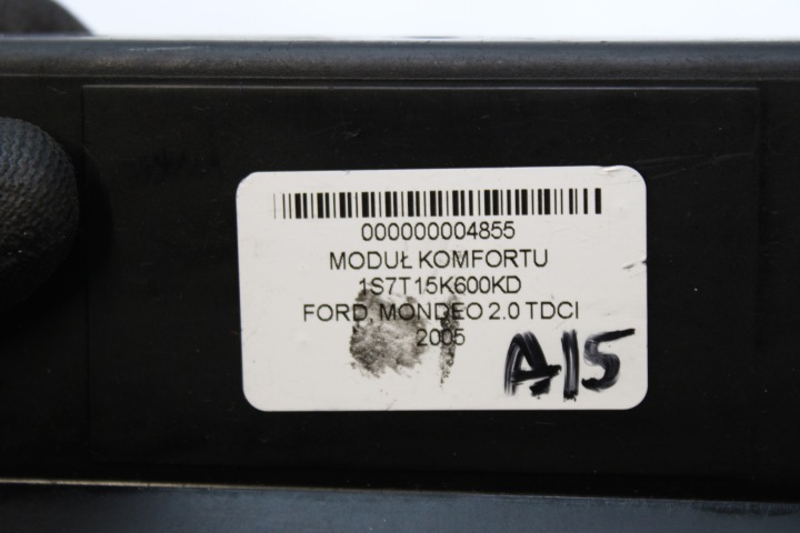 фото №4, Блок комфорта оригинал (блоки управления бортовой сетью) ford mondeo mk3 1s7t15k600kd 1s7t-15k600-kd