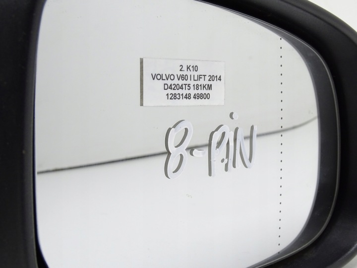 фото №14, Дзеркало зовнішні праве volvo v60 i s60 ii 8-pin 498-46