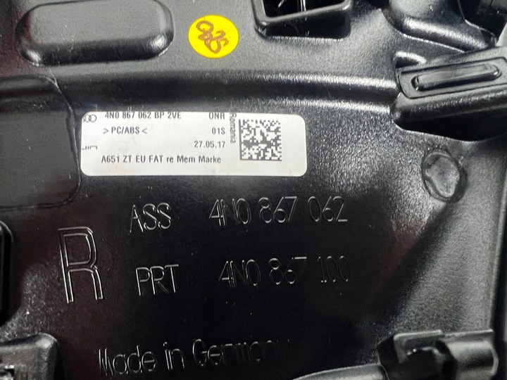 фото №12, Декори планки декоративний двері audi a8 s8 d5 4n дерево 4n0867085 2ve ambiente