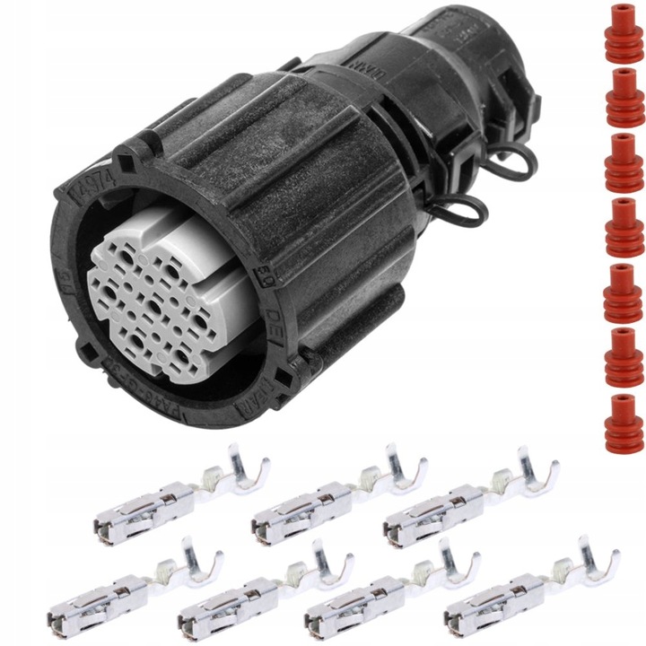 фото №1, Штекер 7-pin кругла