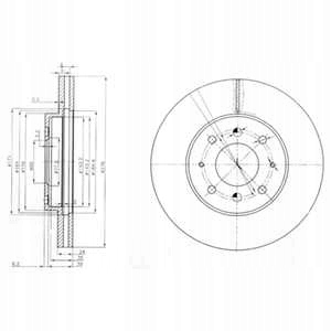 фото №3, Диски тормозные колодки перед delphi mitsubishi galant viii