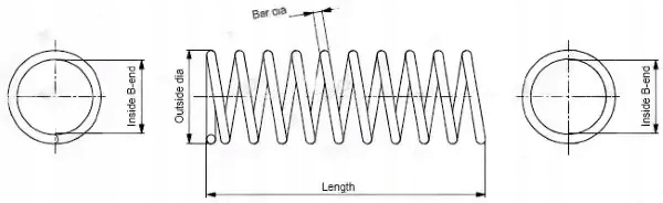 фото №1, Пружина подвешивание зад sp3977 monroe mazda 3 ii