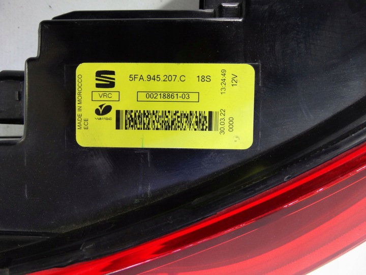 фото №13, Seat leon iv hb 2020+ лампа задня ліва led 5fa945207c оригінальна