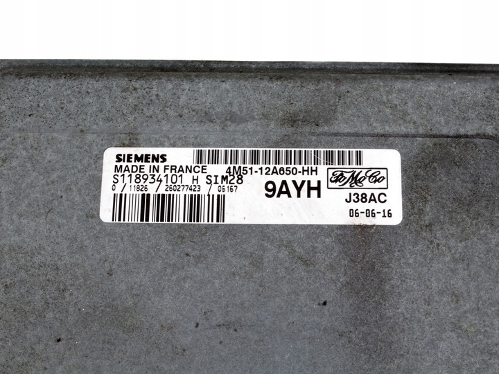 фото №7, Комп'ютер двигуна ford focus c-max focus mk2 1.6 16v 4m51-12a650-hh