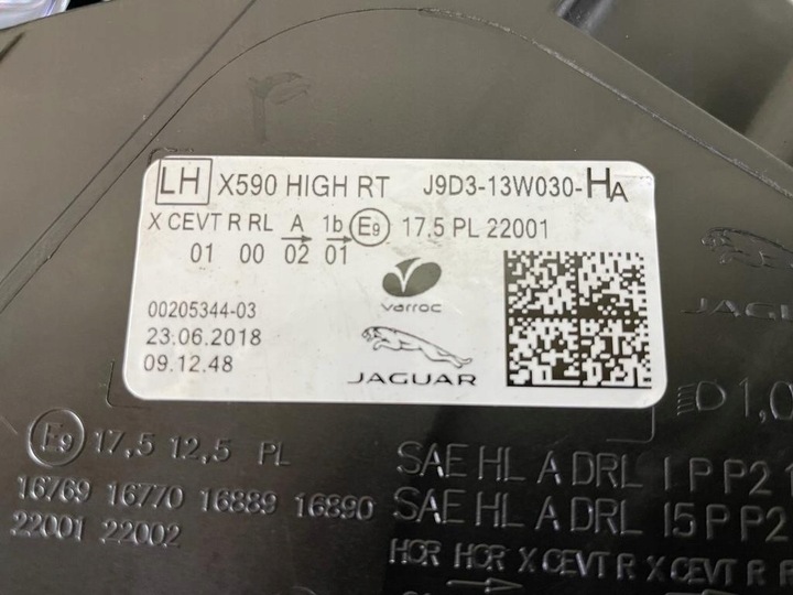 фото №15, Jaguar i pace x590 полный led high лампа левая правая