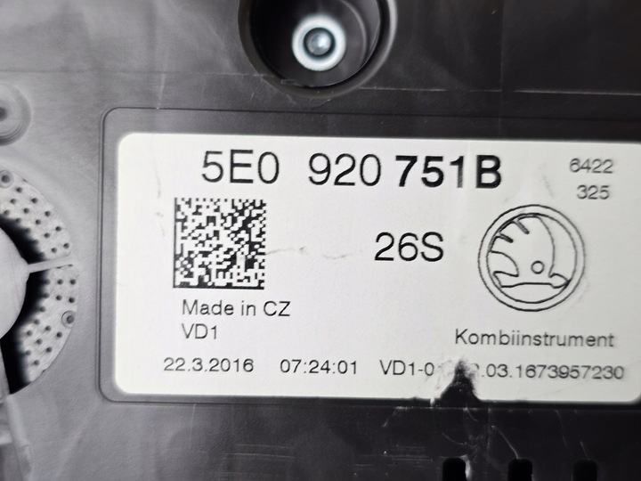 фото №6, Спидометр манометр приборы европа skoda octavia iii 5e0920751b