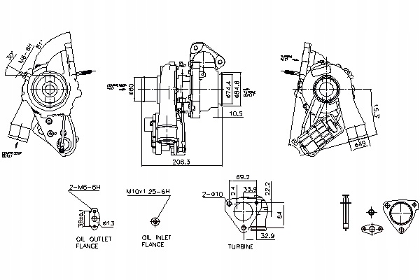 фото №15, Turbosprężarka nissens 93284 798128 citroen peugeot