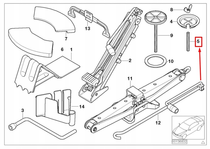 фото №8, Bmw x5 e53 threaded rod 6750764 71156750764
