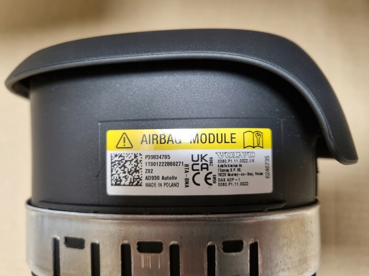 фото №10, Volvo xc60 ii панель шкіра консоль оригінал подушка безпеки водій пасажир колінний