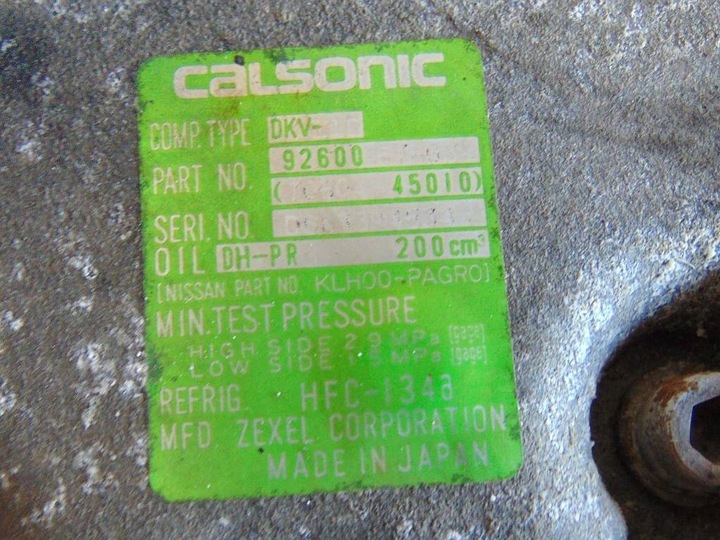 фото №7, Nissan micra k11 1.0 96r компрессор кондиционера