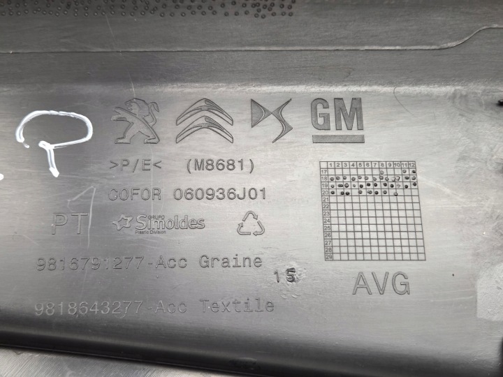 фото №9, Карта двери левые перед citroen berlingo iv 2018- 9816791277