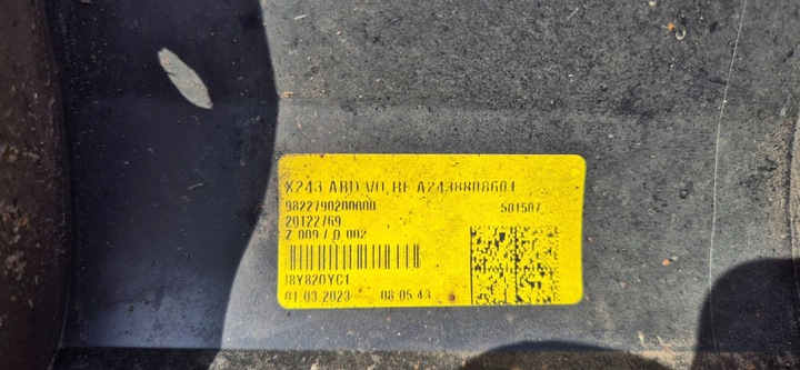 фото №12, Mercedes eqb w243 21- планка na крыло правые перед org