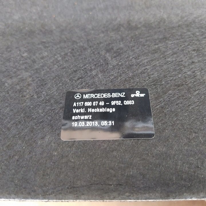 фото №8, Полиця задня mercedes w117 cla sedan a1176900749