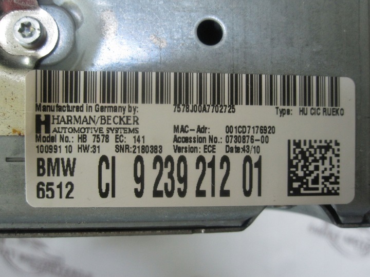 фото №8, Bmw e90 рестайлинг 10r радио cd 9239212 10099110