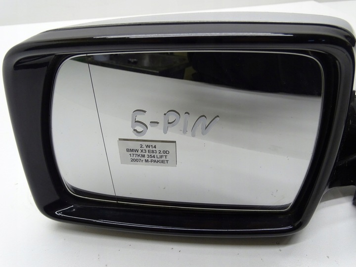фото №10, Дзеркало ліві передні bmw x3 e83 титан срібло металік 354 5 pin м-пакет