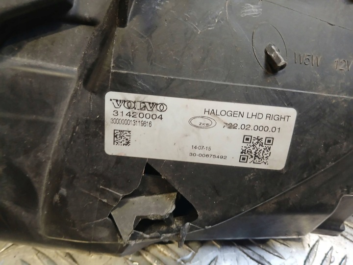 фото №13, Volvo v40 ii s40 фара праві перед лампа передня 31420004 eu 2015r
