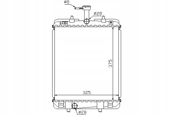 фото №1, Радиаторов двигателя nissens 1330p5 164000q010 1330p4