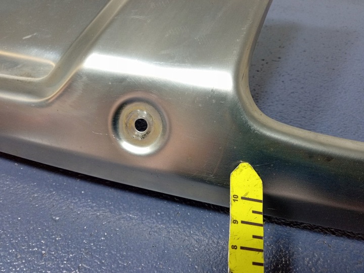 фото №10, Mercedes gl x164 рестайлинг планка хром накладка бампера зад