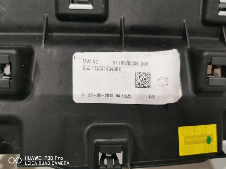 фото №6, Porsche cayenne iii консоль панель роздавальна + подушка безпеки 9y0 сірий.