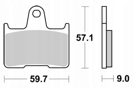 Sbs Brakepads Sintered rear