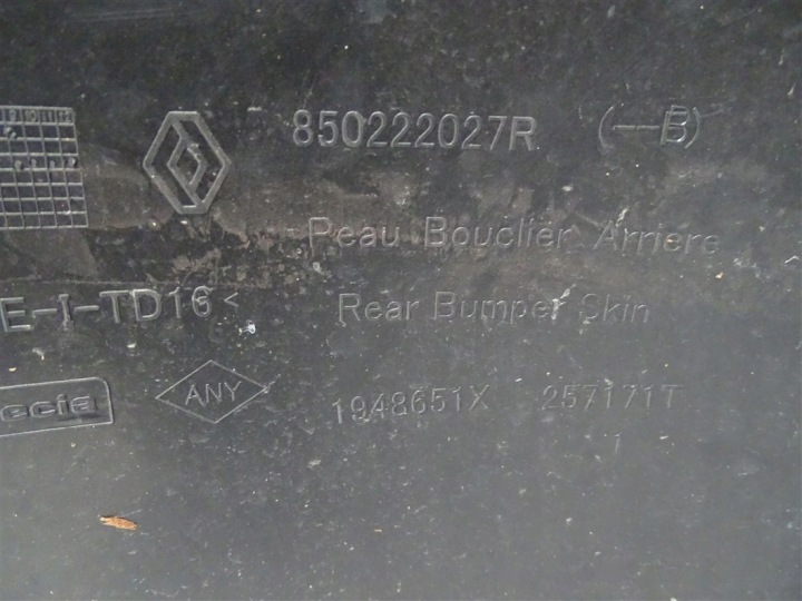 фото №9, Бампер задній  dacia duster ii po 2017 850222027r