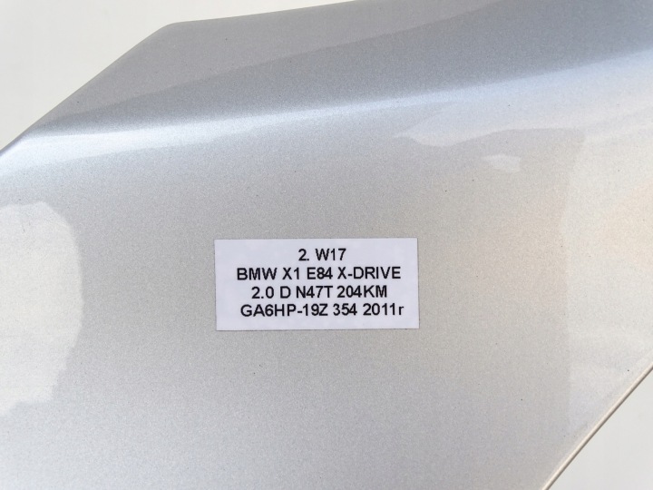 фото №16, Крило ліві перед передній титан срібло 354 bmw e84 x1 09-12r