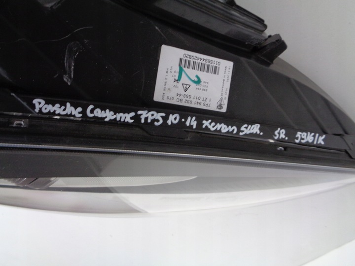 фото №9, Лампа правая porsche cayenne 7p 7p5 10-14 ксенон поворотный