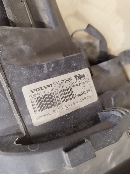 фото №9, Фара правая правое перед volvo xc90 i рестайлинг 2007-2014 oem 31290889