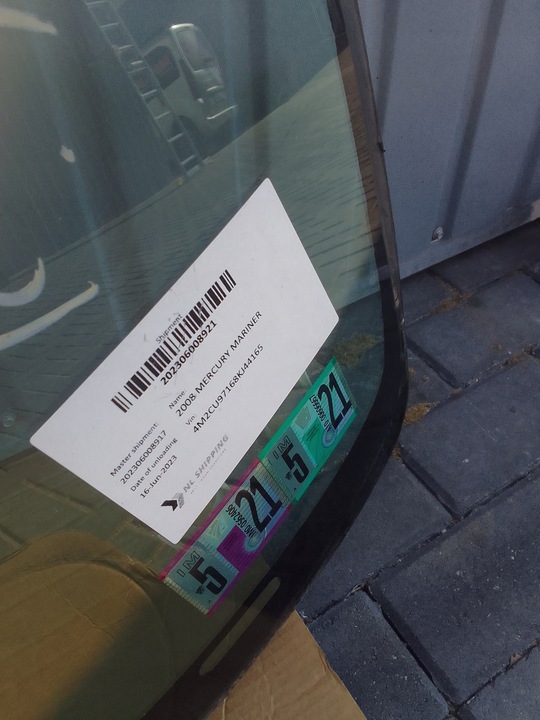 фото №6, Mercury mariner 06-10 скло лобове usa