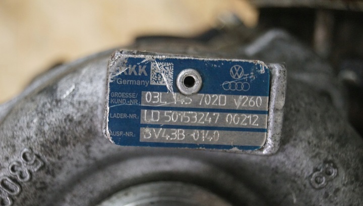 фото №7, Турбонагнітач audi a4 b8 a5 q5 2.0 tdi 03l145702d