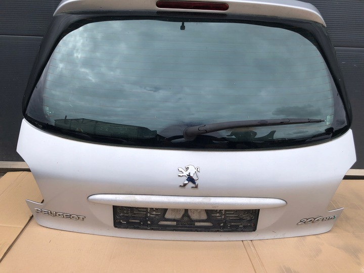 фото №1, Крышка задняя зад стекло peugeot 206 hb ezr серебряная 1998-2009