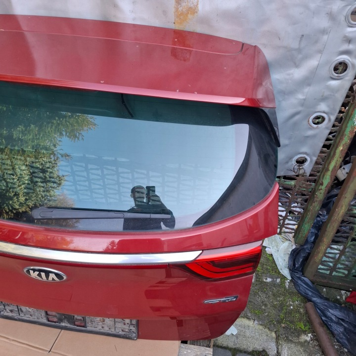 фото №11, Kia sportage iv 4 15-18 кришка багажника a0 червона комплектна w колір