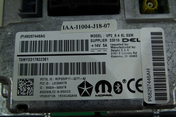 фото №12, Jeep cherokee kl 19- рестайлинг экран касание радио дисплей 68297446ag