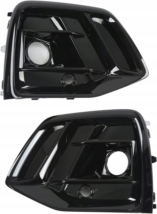 фото №13, Чёрная решётка бампера решётка audi q5 80a 2021- s-line рестайлинг правая+ левая kpl