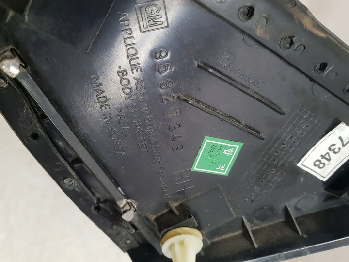 фото №9, Opel mokka i рестайлинг 12-19 заглушка треугольник w крыло перед правая сторона