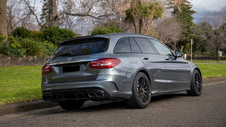 фото №9, Mercedes w205 s205 c63 amg диффузор чёрный 2015-2021