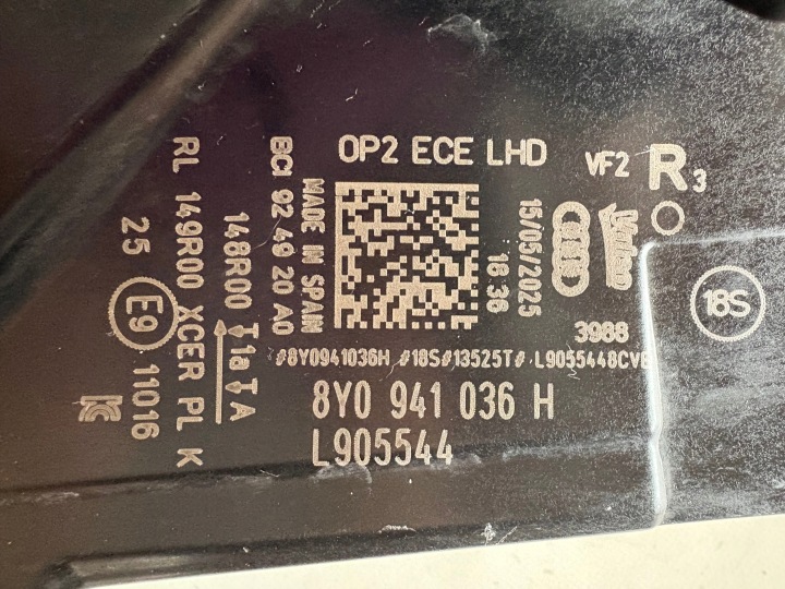 фото №10, Фара передня права audi a3 8y рестайлінг повний led matrix 24- 8y0941036h