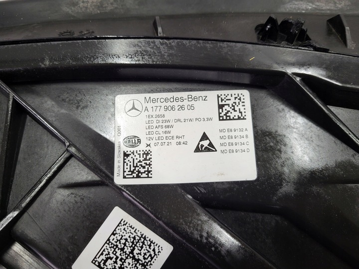 фото №10, Лампа перед ліва права mercedes a-klasa w177 multibeam