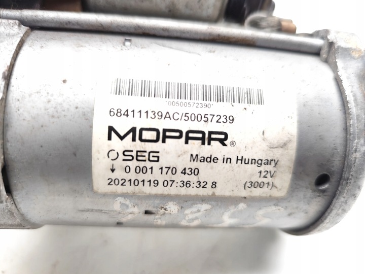 фото №7, Jeep renegade стартер 1.0 t-gdi бензин 88kw 120 hp 50057239 2021 suv