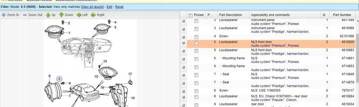 фото №5, Saab 9-5 2005 динаміки