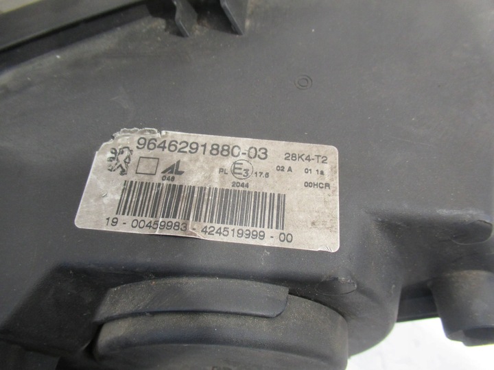 фото №6, Лампа перед левая 9646291880 peugeot 307 01-