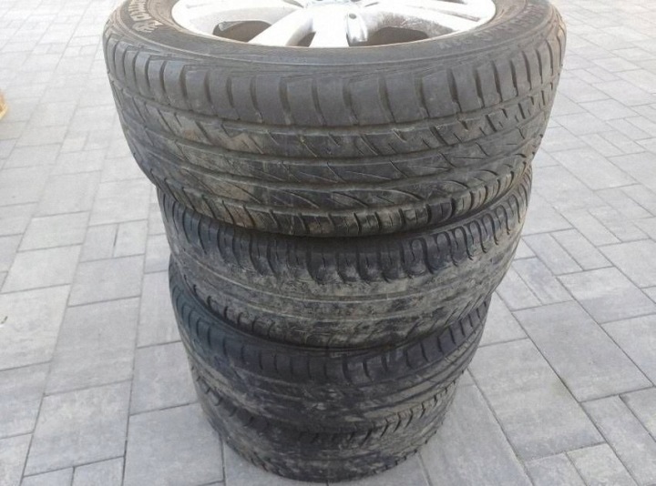 фото №16, Диски з шинами диски алюминий flw vw sharan i r16 5x112 et38 57,1 mm nr13