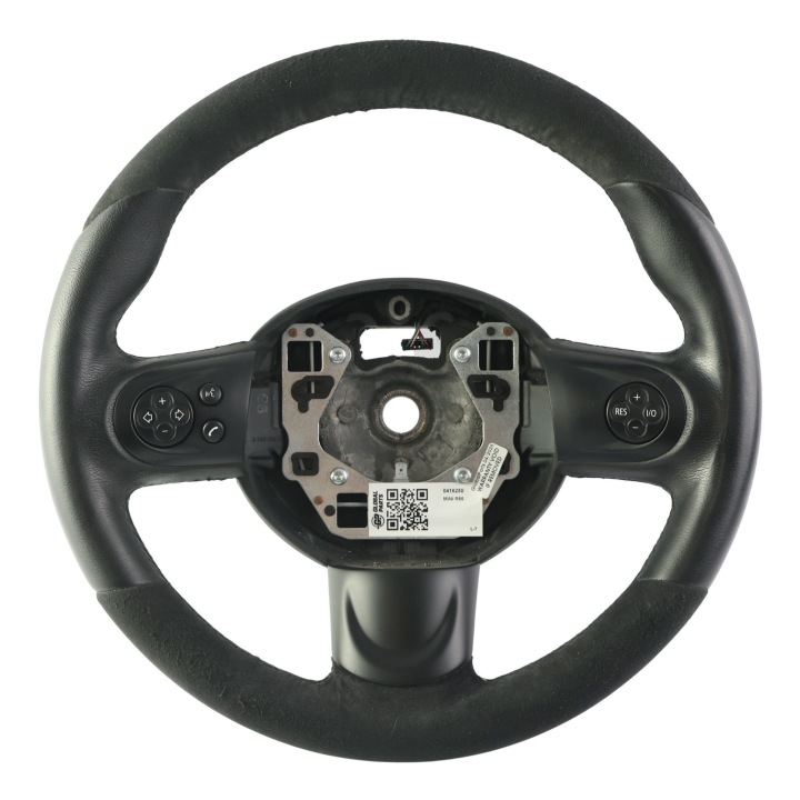 фото №1, Mini r55 r56 r57 r58 r60 руль jcw sport чёрная кожа алькантара