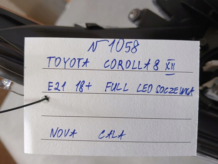 фото №9, Toyota corolla e21 18- лампа права перед повний led оригінал