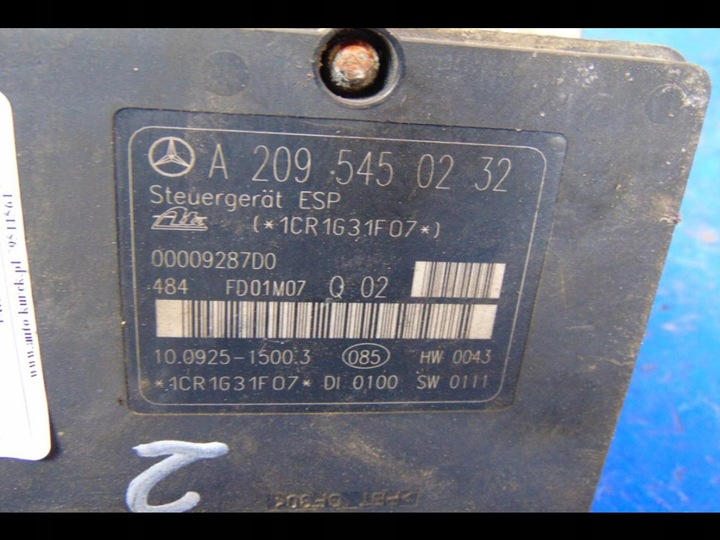 фото №6, Mercedes c-klasa w203 2.2cdi насос abs a2095450232