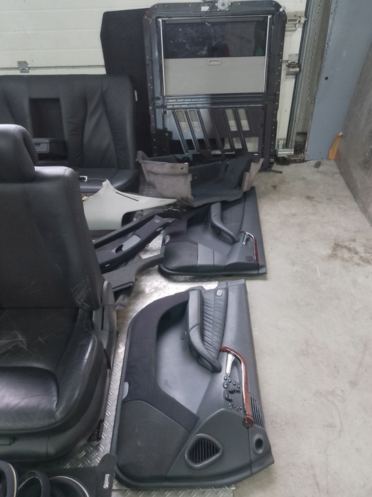 фото №8, Mercedes w220 рестайлинг 02- сиденья обивка обшивки средство комплект