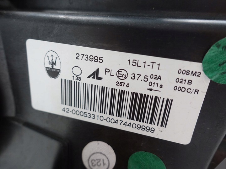 фото №11, Maserati granturismo mc stradale ксенон правая eu лампа